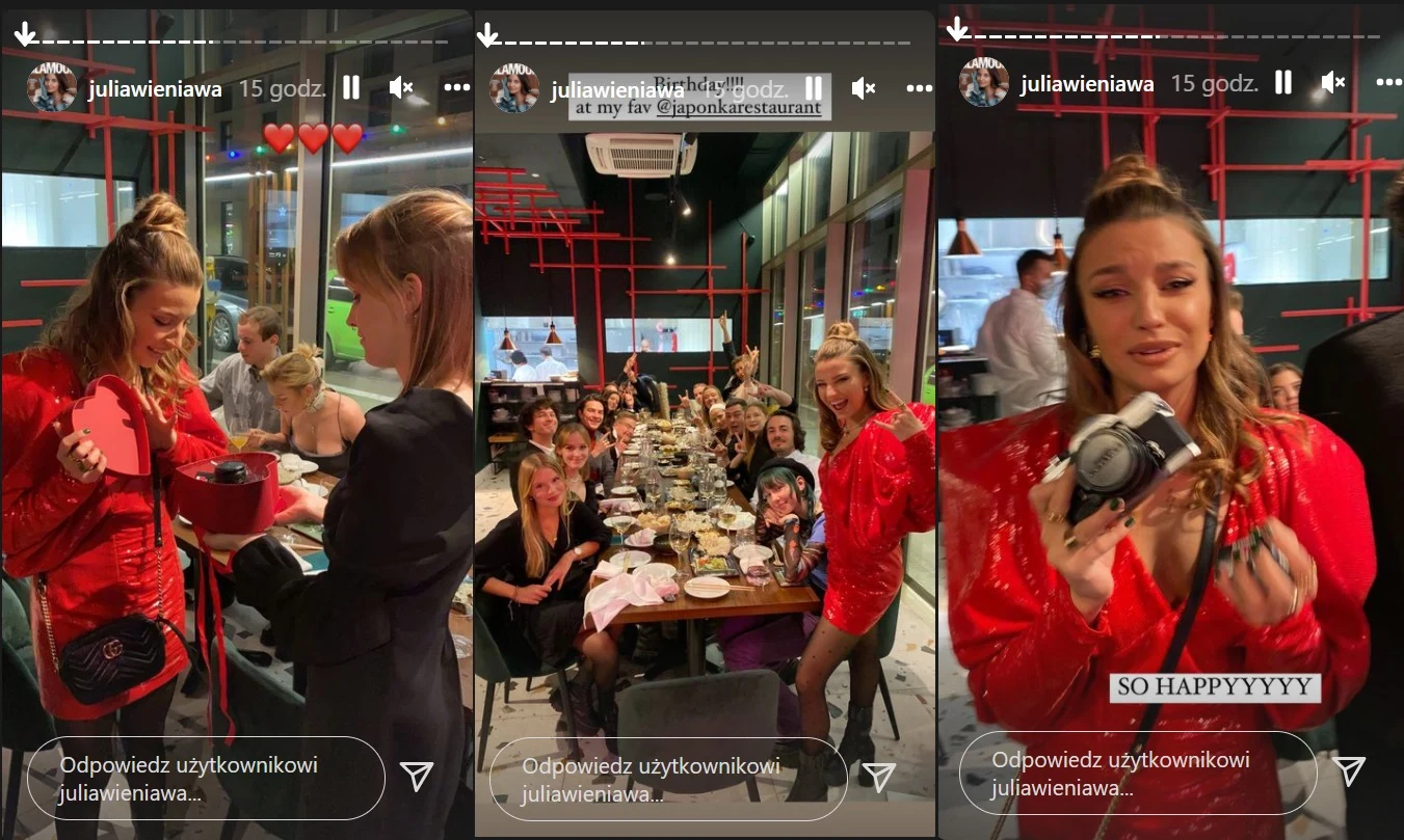 Urodziny Wieniawy /instagram.com/juliawieniawa/