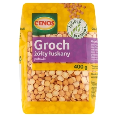 Cenos Groch żółty łuskany połówki 400 g - 0