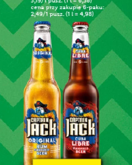 Captain Jack Cuba Libre Piwo smakowe 400 ml