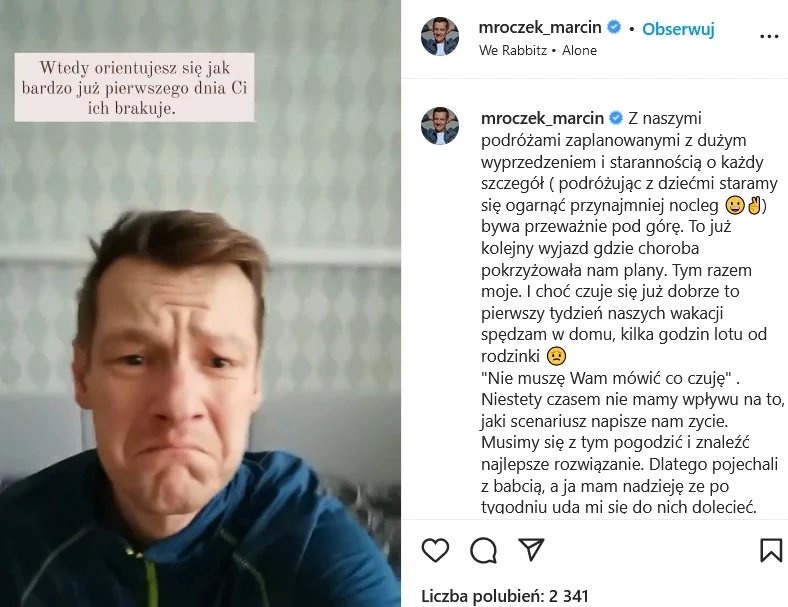 Marcin Mroczek musiał zrezygnwać z wyjazdu