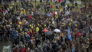 Protest koronasceptyków w Niemczech, zdj. ilustracyjne 