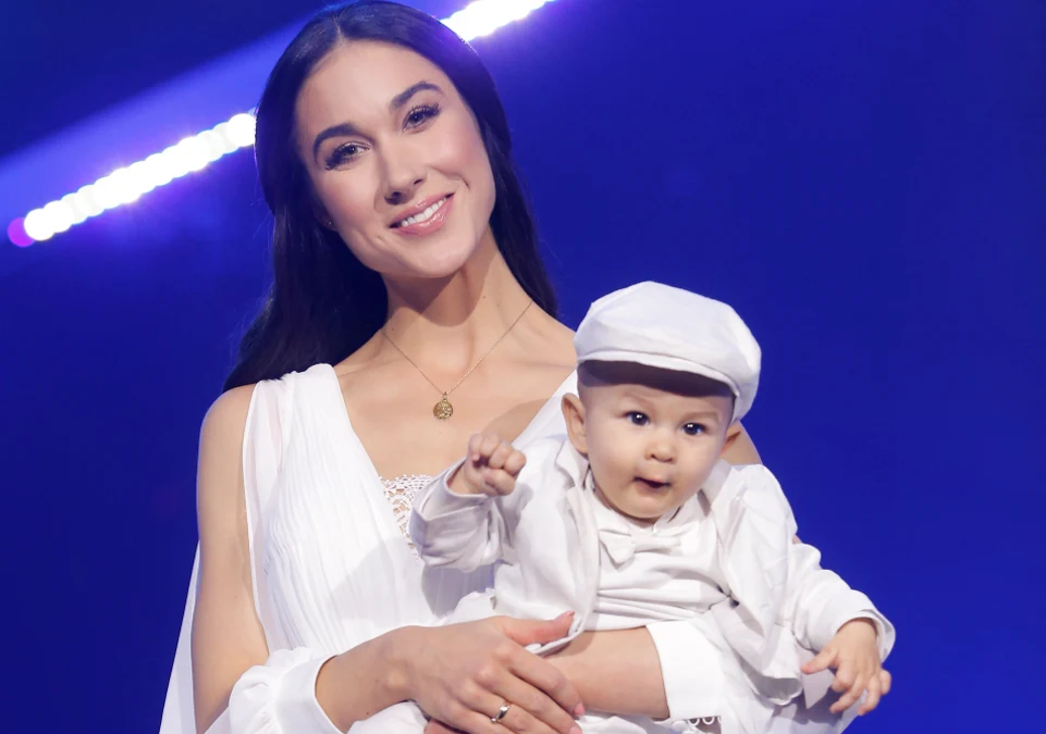 Ida Nowakowska z synem Ida Nowakowska z synem