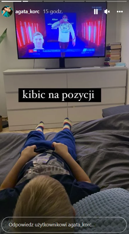 Agata Korc i Tadeusz Kawęcki kibicowali Radosławowi Kawęckiemu podczas mistrzostw świata w Abu Zabi /https://www.instagram.com/agata_korc