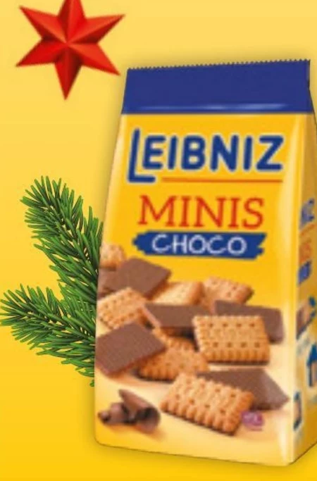 Leibniz Choco Minis Herbatniki w czekoladzie mlecznej 100 g