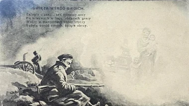 Historia zapisana na świątecznych kartkach