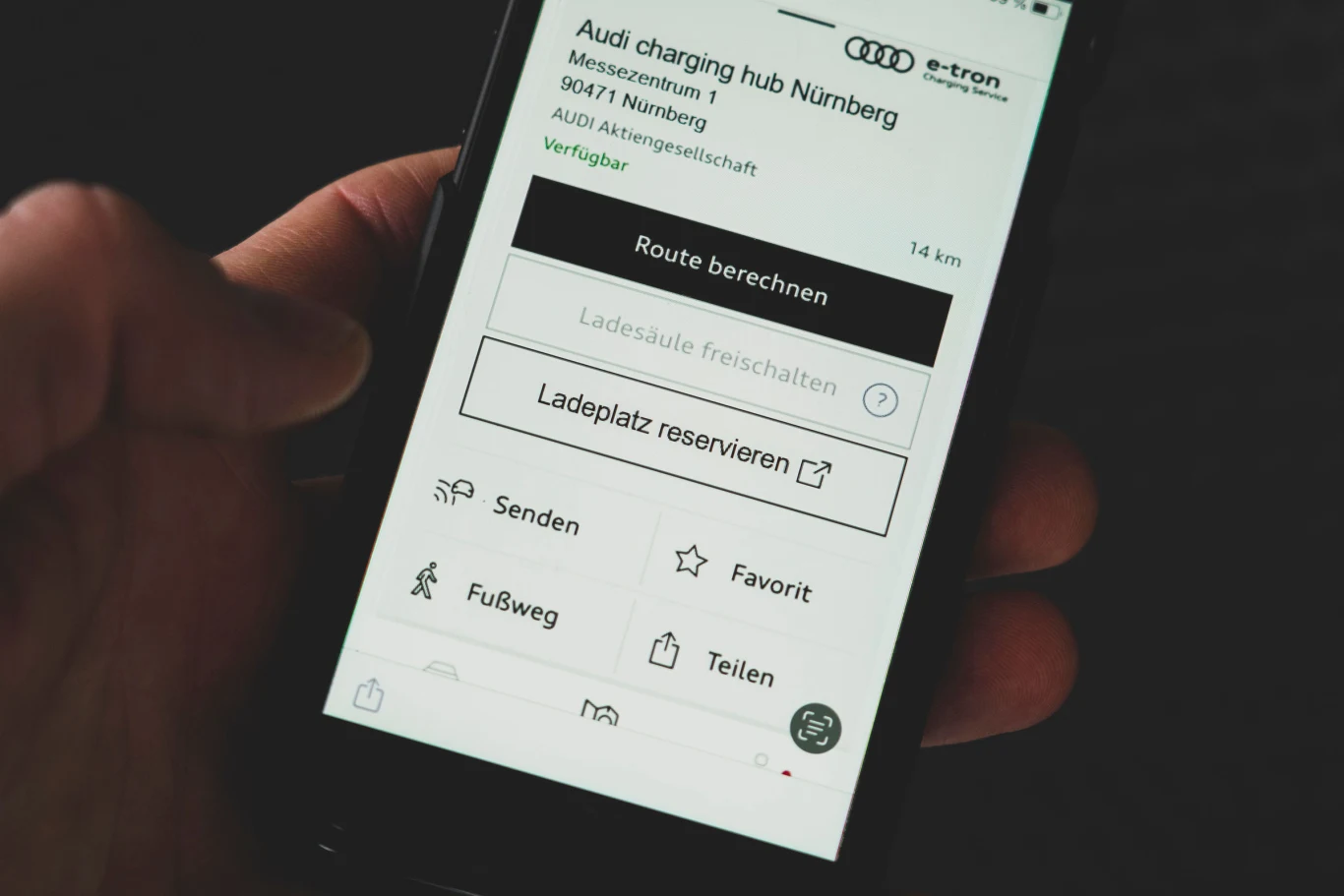 Luksusowa stacja ładowania Audi 