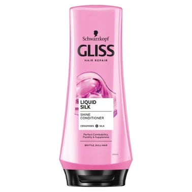 Gliss Liquid Silk Odżywka do włosów matowych i łamliwych 200 ml - 1