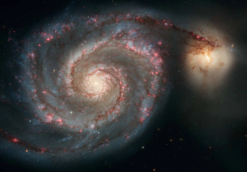 Galaktyka Wir sfotografowana przez Kosmiczny Teleskop Hubble’a. Nikogo nie powinna dziwić nazwa struktury. Galaktyka Wir sfotografowana przez Kosmiczny Teleskop Hubble’a. Nikogo nie powinna dziwić nazwa struktury.
