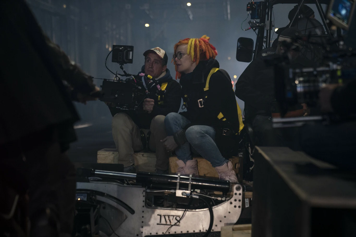 Lana Wachowski na planie filmu "Matrix Zmartwychwstania"