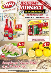 Gazetka promocyjna Api Market - Szczęśliwego Nowego Roku! -  życzą markety Api - ważna do 02-01-2022