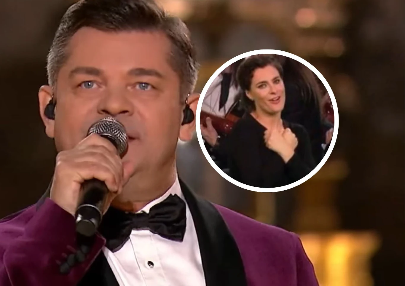 Zenek Martyniuk i tłumaczka Małgorzata Limanówka Zenek Martyniuk i tłumaczka Małgorzata Limanówka