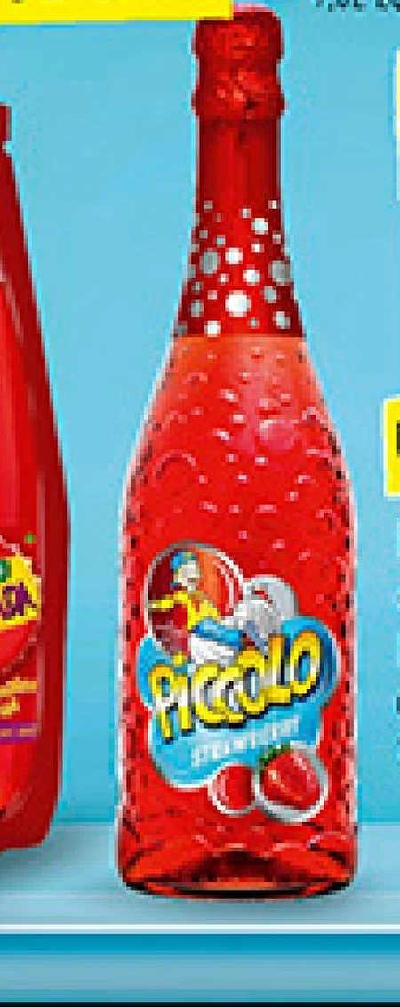 Piccolo Napój bezalkoholowy gazowany o smaku truskawkowym 750 ml