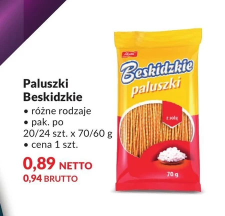Beskidzkie Precelki z solą 140 g