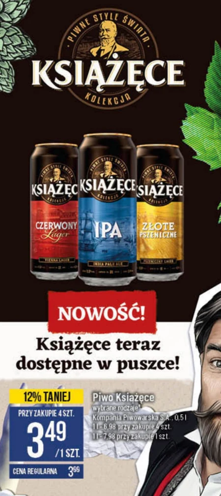 Książęce Złote Pszeniczne Piwo 500 ml