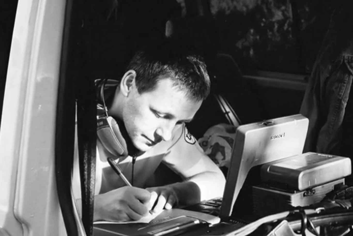 Piotr Szmigiel podczas pracy Piotr Szmigiel podczas pracy