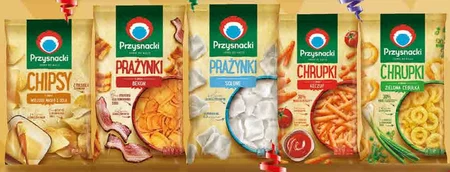 Przysnacki Chrupki o smaku żółty ser 150 g e
