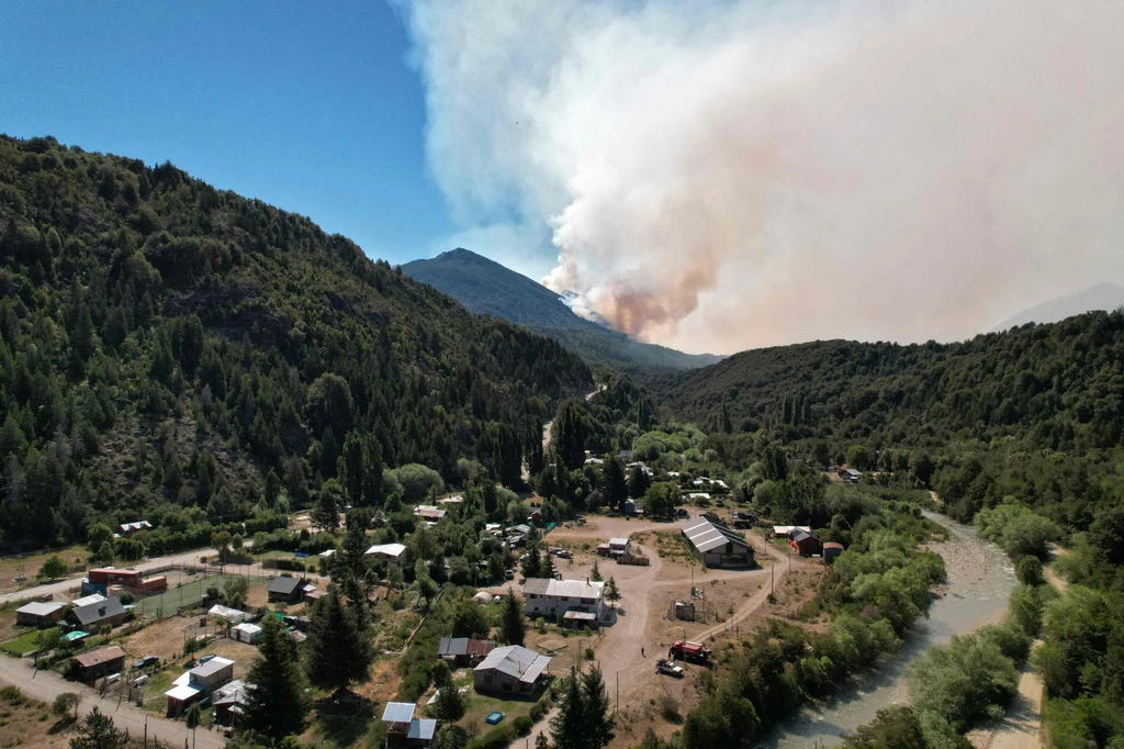Pożary Patagonii w Chile i Argentynie strawiły kilka tysięcy hektarów lasów