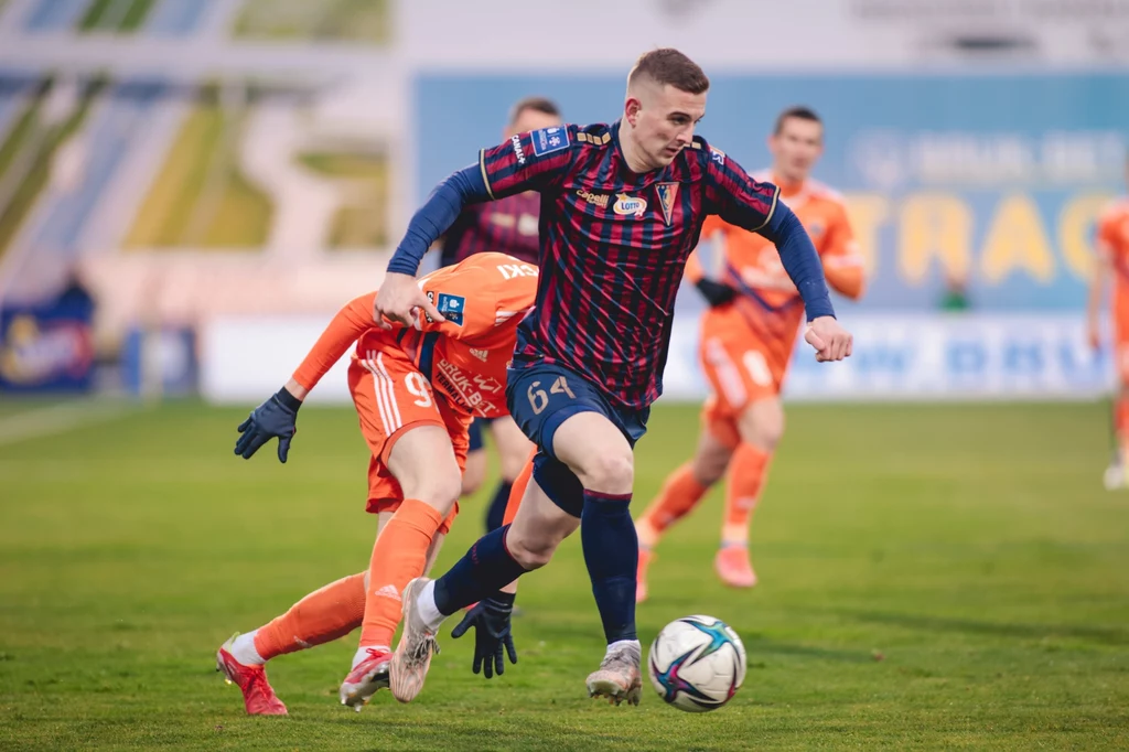 Kacper Kozłowski w meczu Pogoni Szczecin