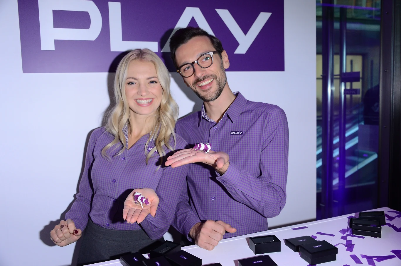 Barbara Kurdej-Szatan i jej partner z reklamy Barbara Kurdej-Szatan i jej partner z reklamy