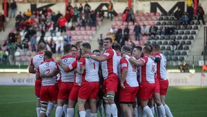 Reprezentacja Polski w rugby przed meczem ze Szwajcarią w Warszawie