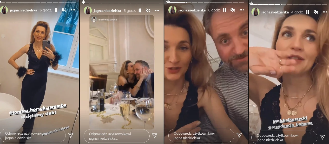 Ślub Jagny Niedzielskiej /https://www.instagram.com/jagna.niedzielska/