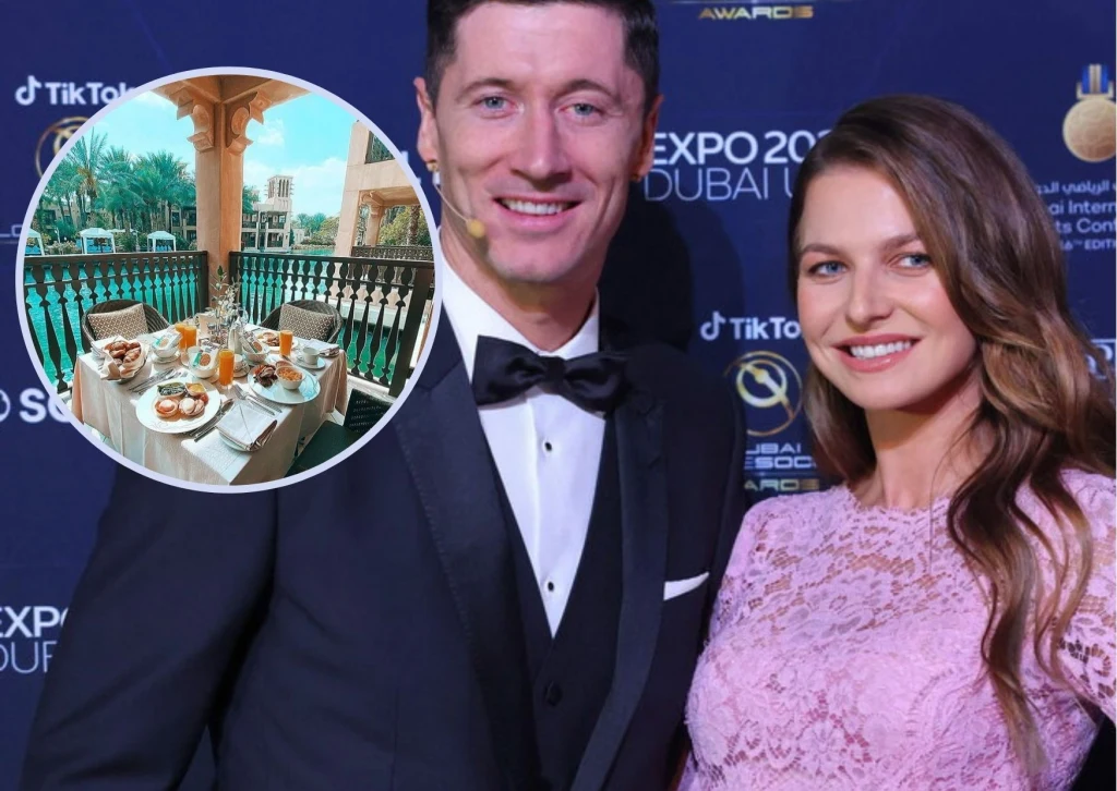 Anna Lewandowska i Robert Lewandowski w Dubaju Anna Lewandowska i Robert Lewandowski w Dubaju