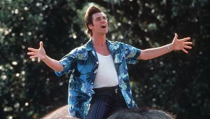 Jim Carrey w filmie "Ace Ventura"
