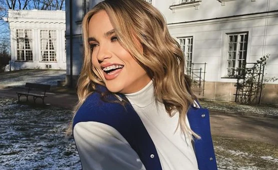 Karolina Gilon na planie nowego programu Karolina Gilon na planie nowego programu