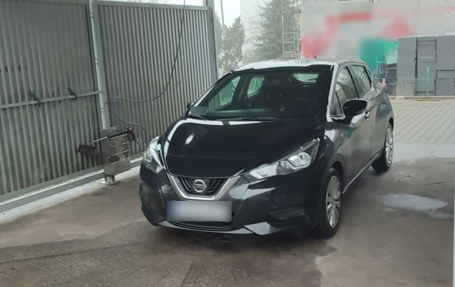 Odzyskany przez policję Nissan Micra