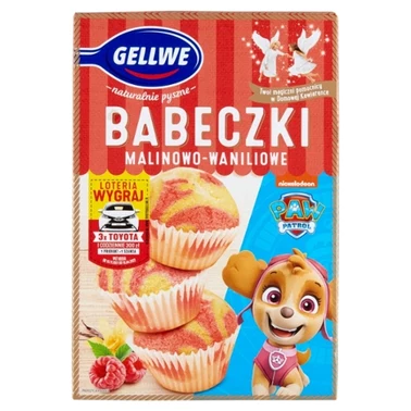 GELLWE Babeczki malinowo-waniliowe mieszanka do wypieku 238 g - 1