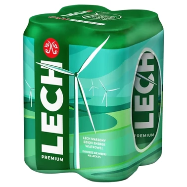 Lech Premium Piwo jasne 2 l (4 x 0,5 l) - 6