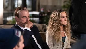 Chris Noth i Sarah Jessica Parker na planie serialu "I tak po prostu"