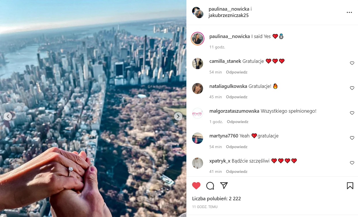 Jakub Rzeźniczak oświadczył się Paulinie Nowickiej https://www.instagram.com/jakubrzezniczak25/ Jakub Rzeźniczak oświadczył się Paulinie Nowickiej https://www.instagram.com/jakubrzezniczak25/