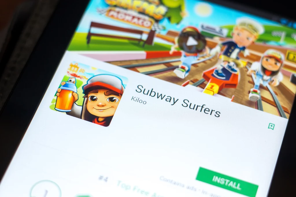 Subway Surfer został najczęściej pobieraną grą 2021 roku