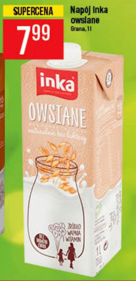 inka Napój owsiany z wapniem i witaminami 1 l