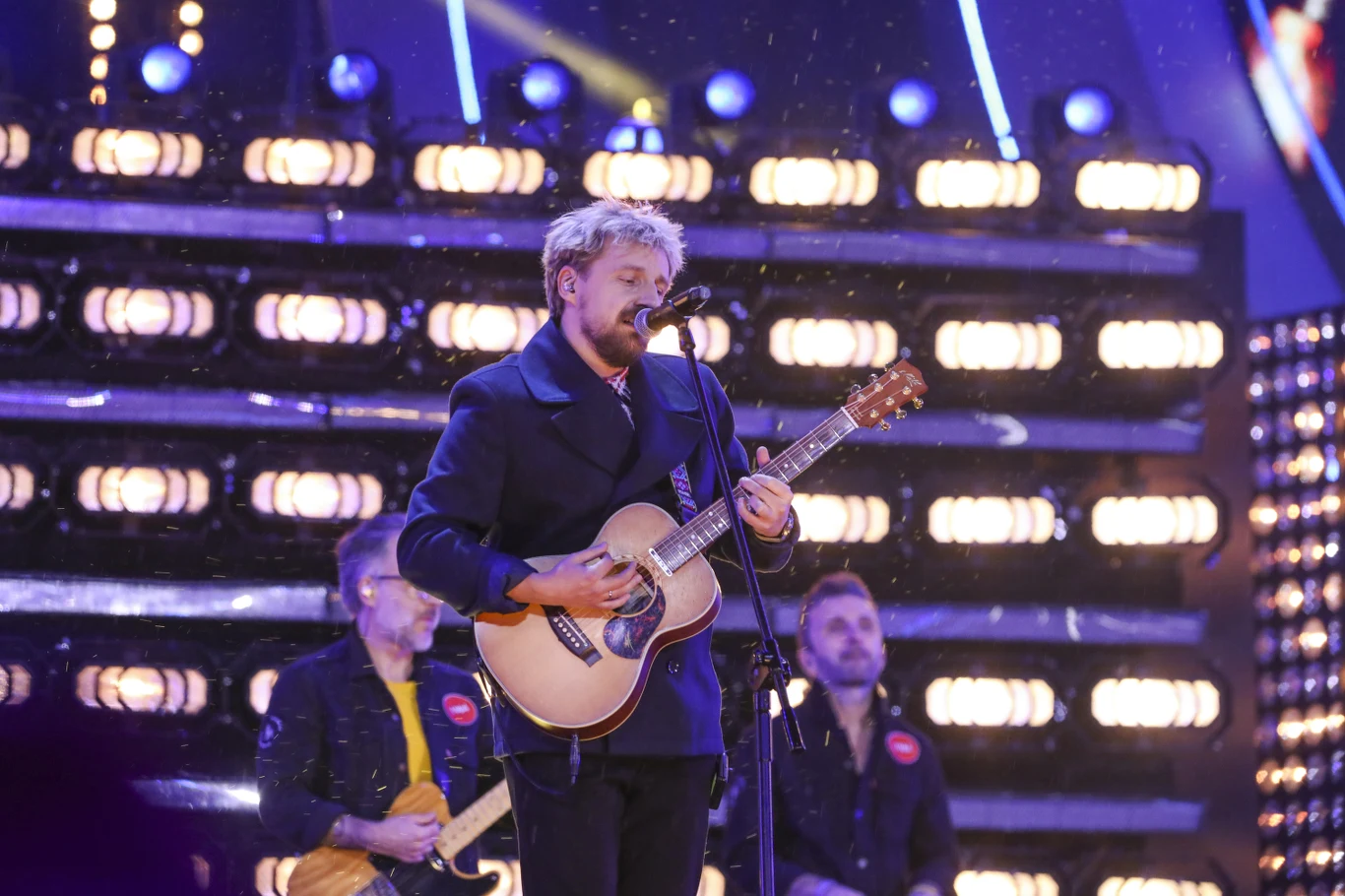 Paweł Domagała podczas Sylwestrowej Mocy Przebojów Paweł Domagała podczas Sylwestrowej Mocy Przebojów