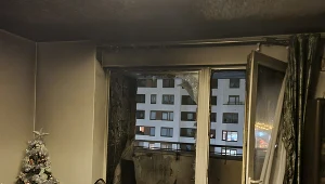Petarda wpadła na balkon i spowodowała pożar mieszkania