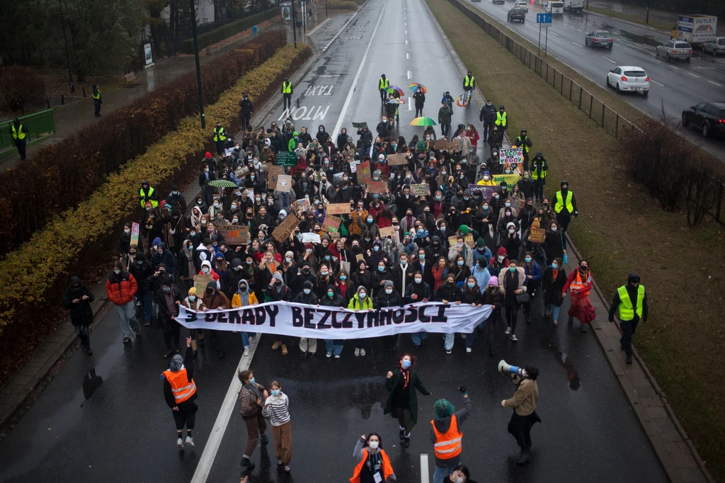 Strajk klimatyczny w Warszawie