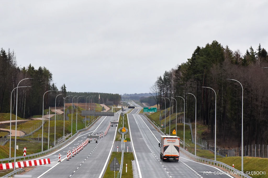 Odcinek trasy Via Baltica o długości 20 km Wysokie - Raczki