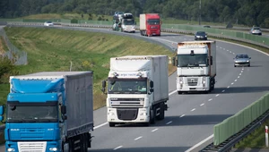 Autostrada A4. Wzmożony ruch ciężarówek