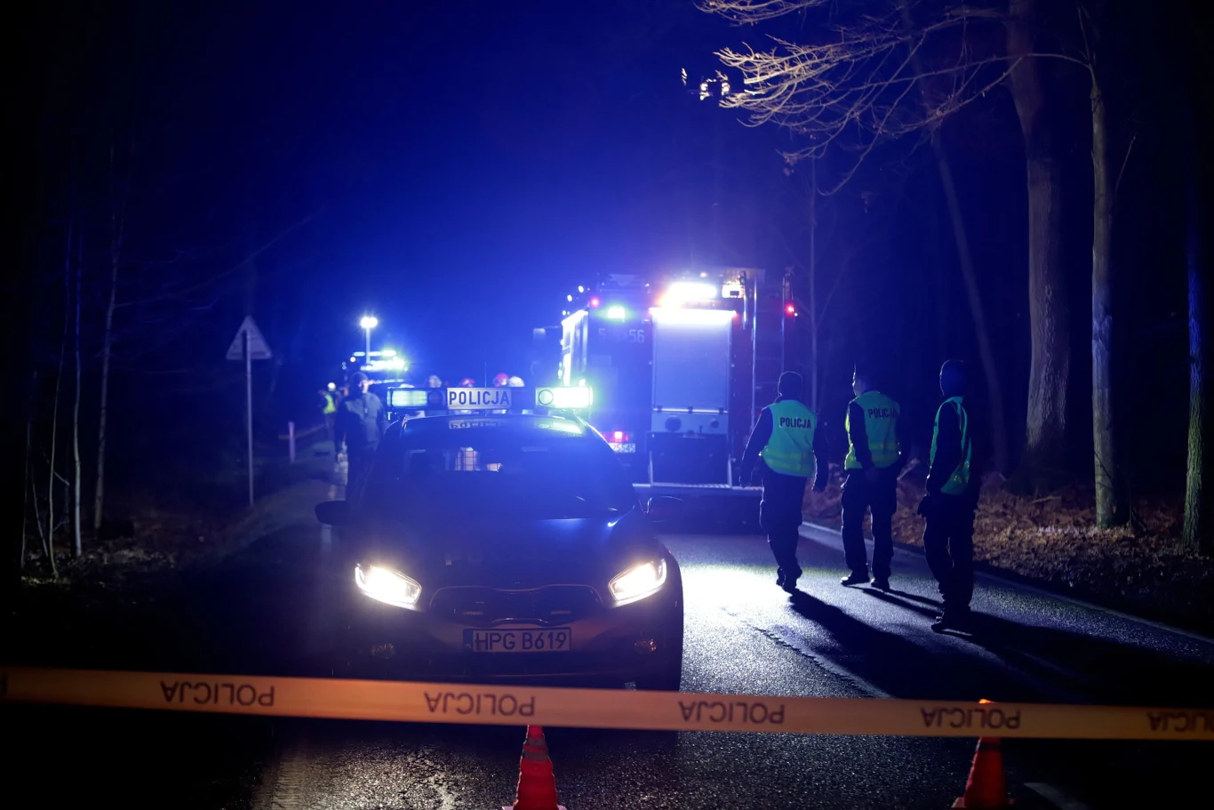 Śmierć w Jawiszowicach - Mercedes rozpadł się na dwie części