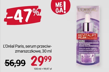 L'Oreal Paris Revitalift Filler Serum przeciwzmarszczkowe 30 ml