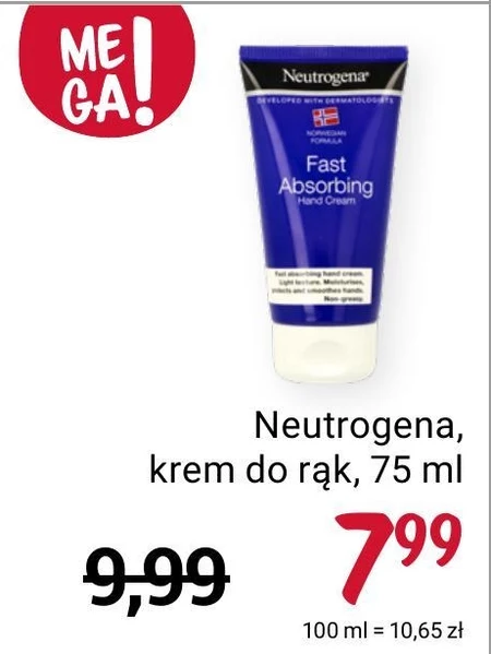 Neutrogena Szybko wchłaniający się krem do rąk 75 ml