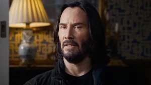 Keanu Reeves w filmie "Matrix Zmarwychwstania'