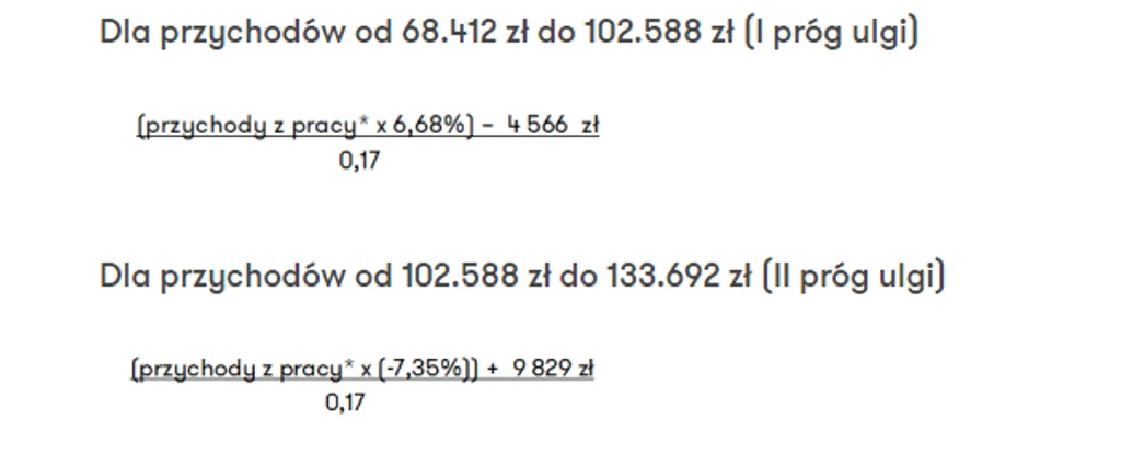 Do wzoru można podstawić wyłącznie przychody z pracy lub stosunków pokrewnych (stosunek służbowy, praca nakładcza lub dochody z działalność gospodarczej rozliczane według skali podatkowej). Do wzoru można podstawić wyłącznie przychody z pracy lub stosunków pokrewnych (stosunek służbowy, praca nakładcza lub dochody z działalność gospodarczej rozliczane według skali podatkowej).