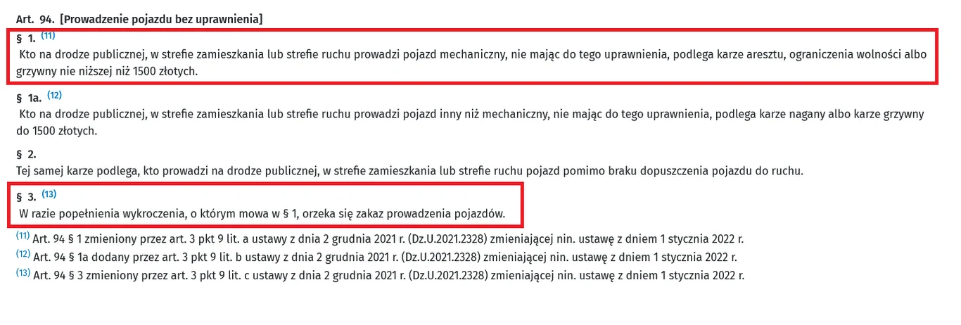 Taki zapis widnieje w znowelizowanym Kodeksie wykroczeń Taki zapis widnieje w znowelizowanym Kodeksie wykroczeń