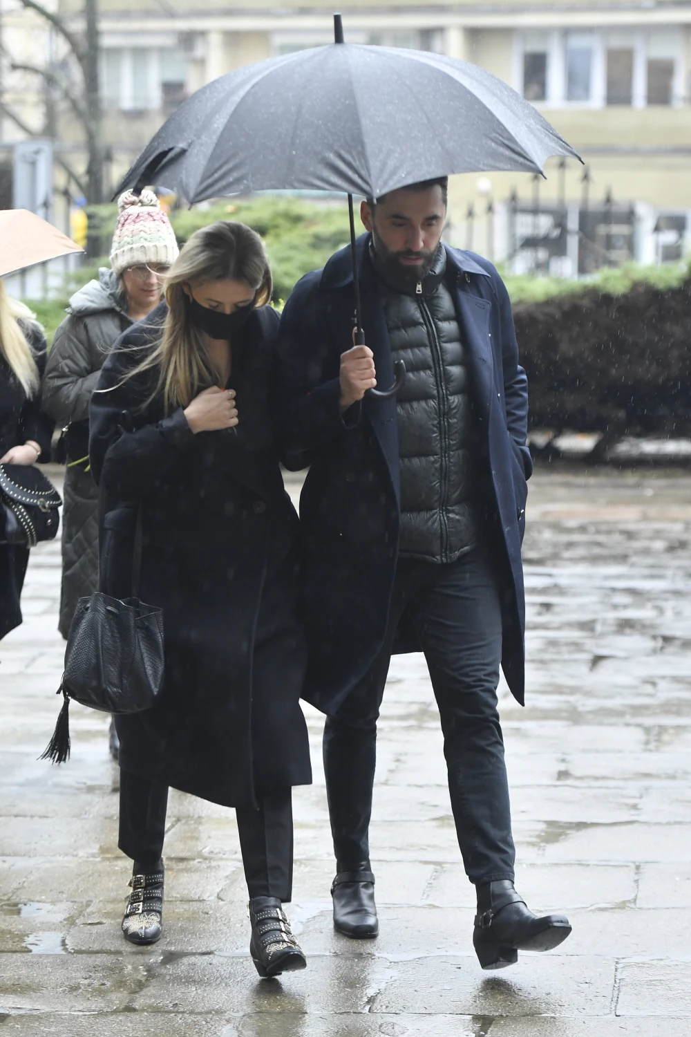 Rafał Maserak podczas pogrzebu Żory Korolyova