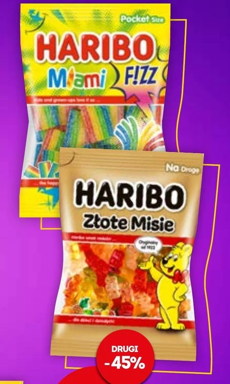 Haribo Miami Fizz Żelki owocowe 85 g