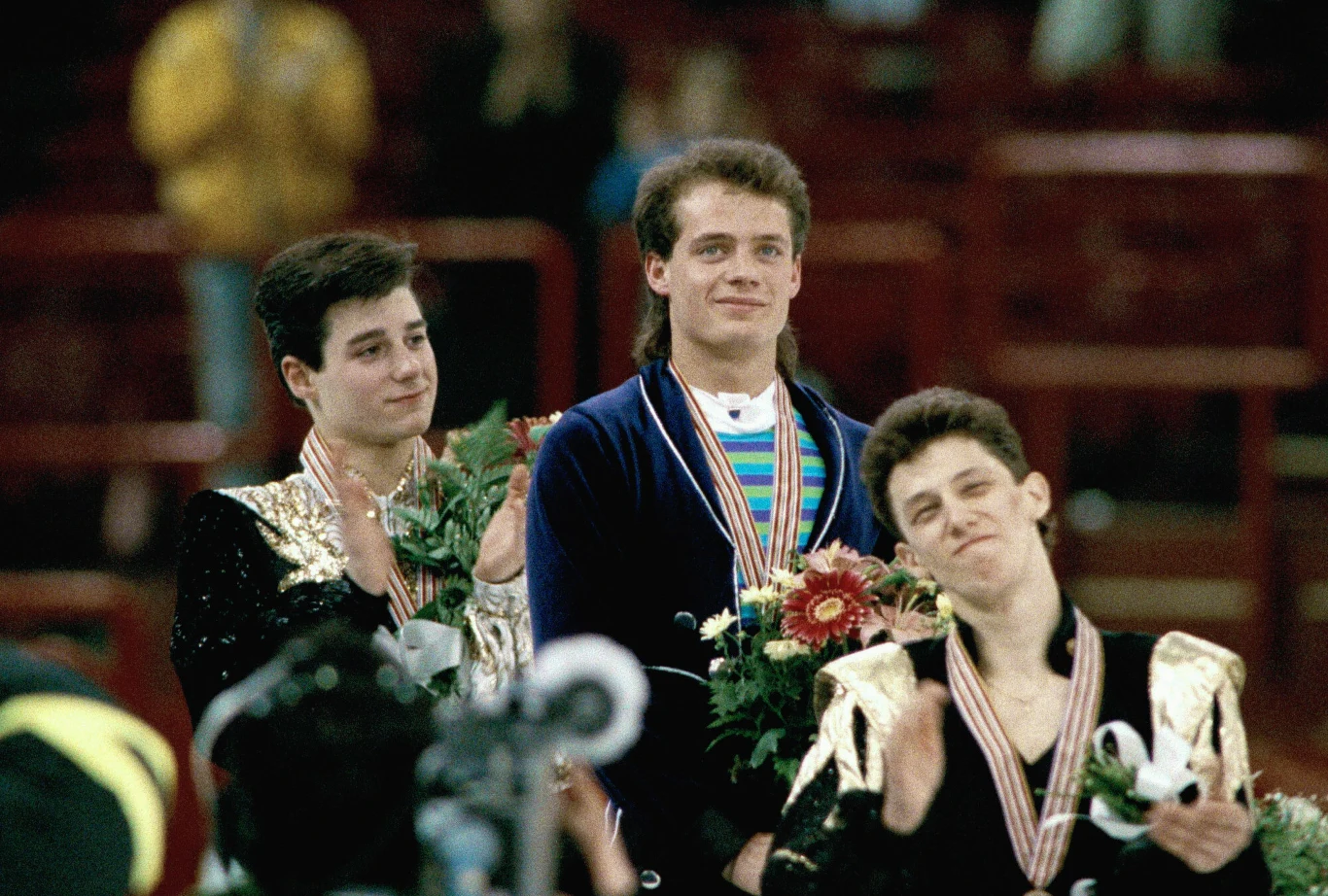  Christopher Bowman ,Kurt Browning i Grzegorz Filipowski