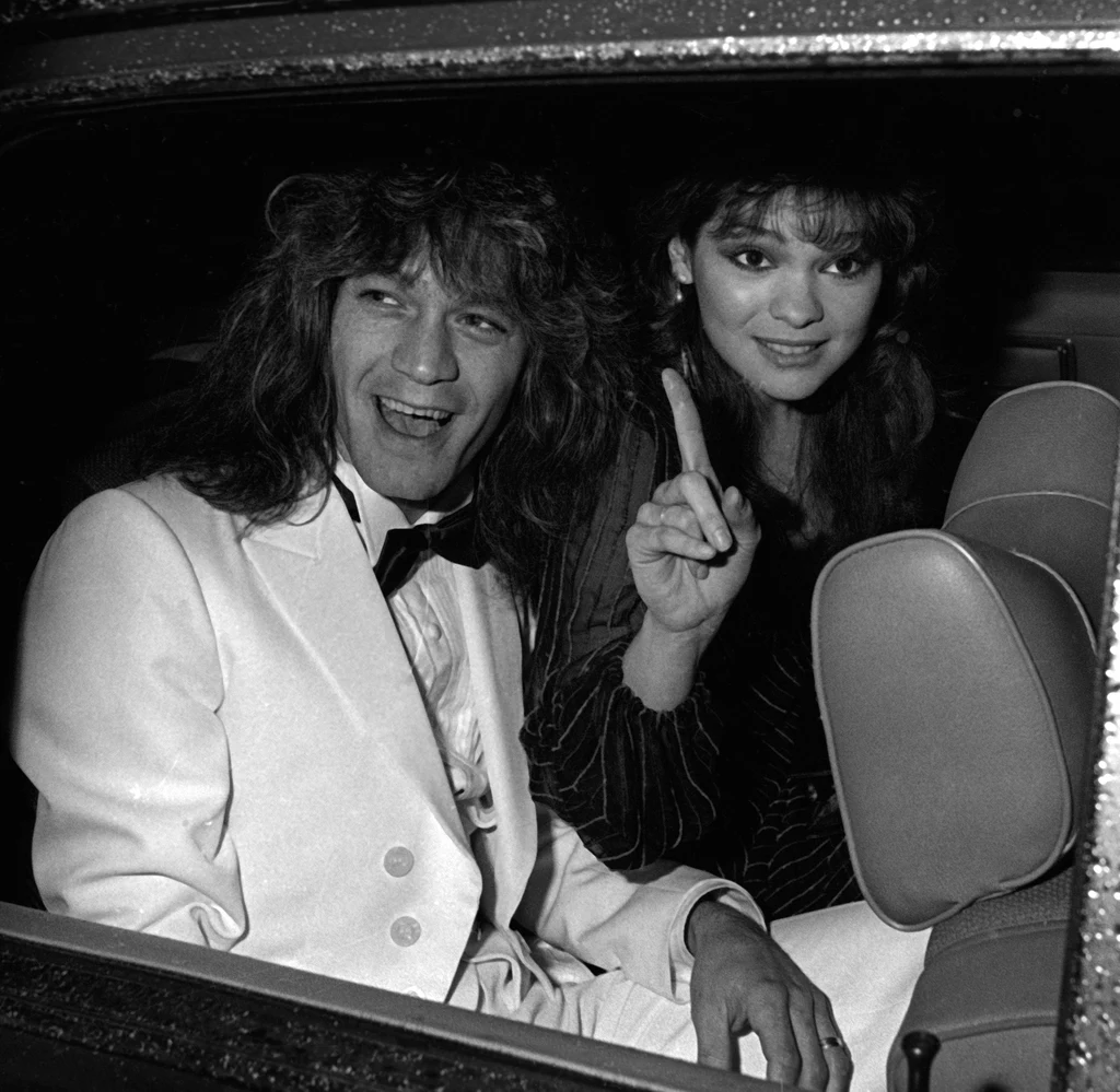 Eddie Van Halen i Valerie Bertinelli w 1983 r.